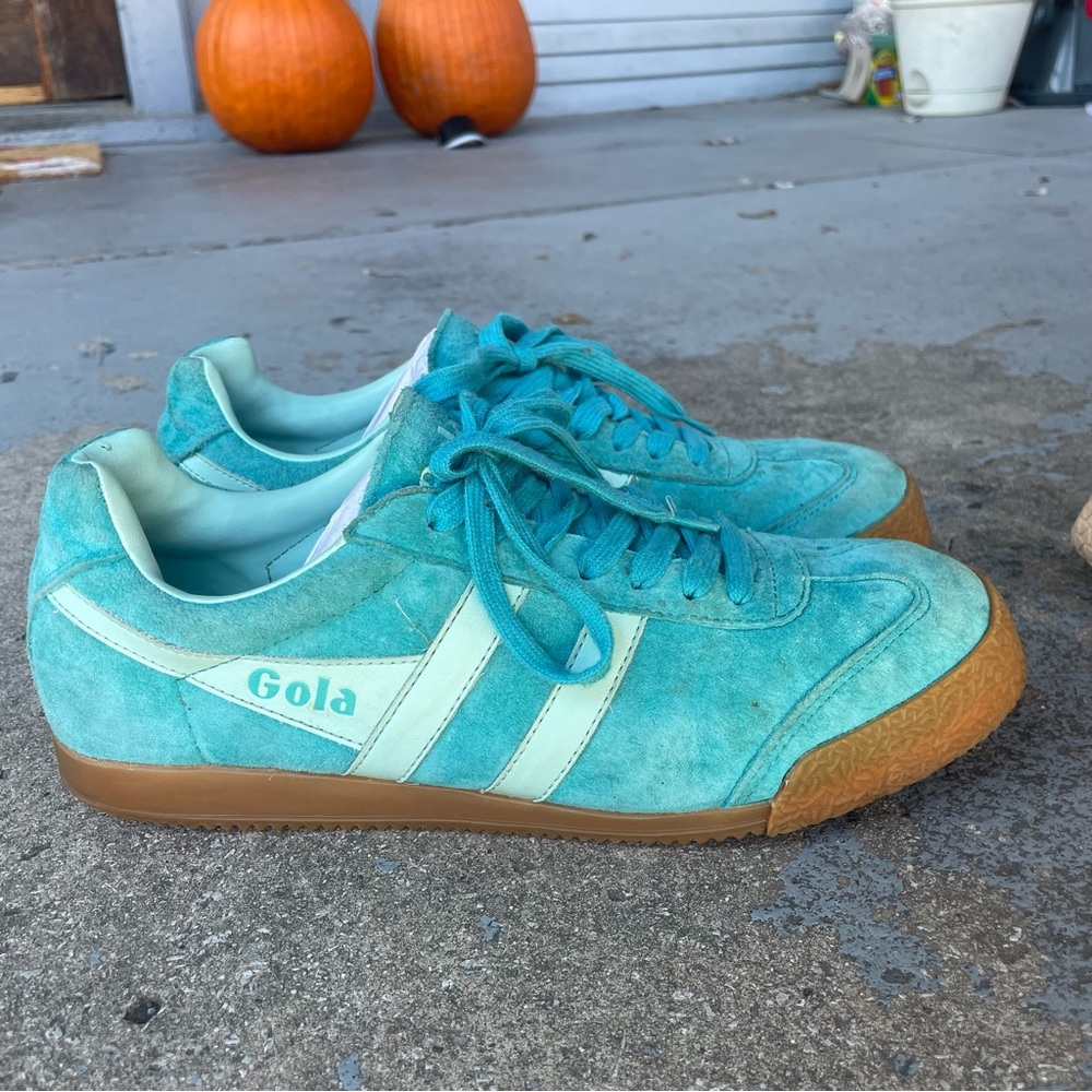 Gola Blue Suede Sneakers